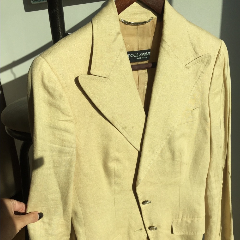 Dolce and Gabbana linen blazer